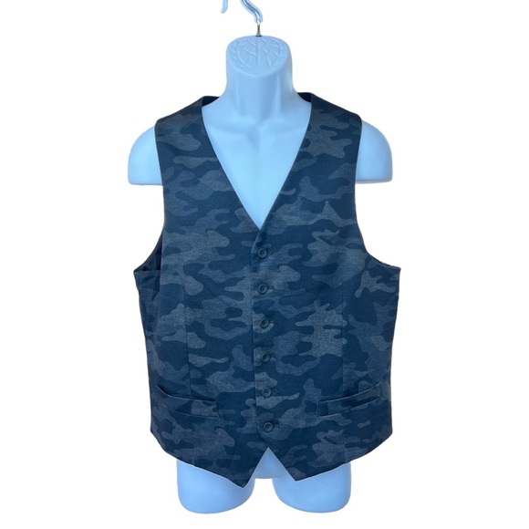 Sz L Joseph Abboud Slim Fit JOE Camo Vest - Picture 2 of 7